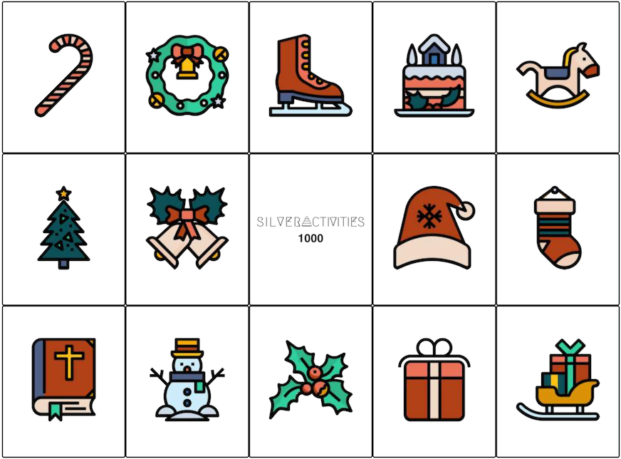 The Christmas Bingo card