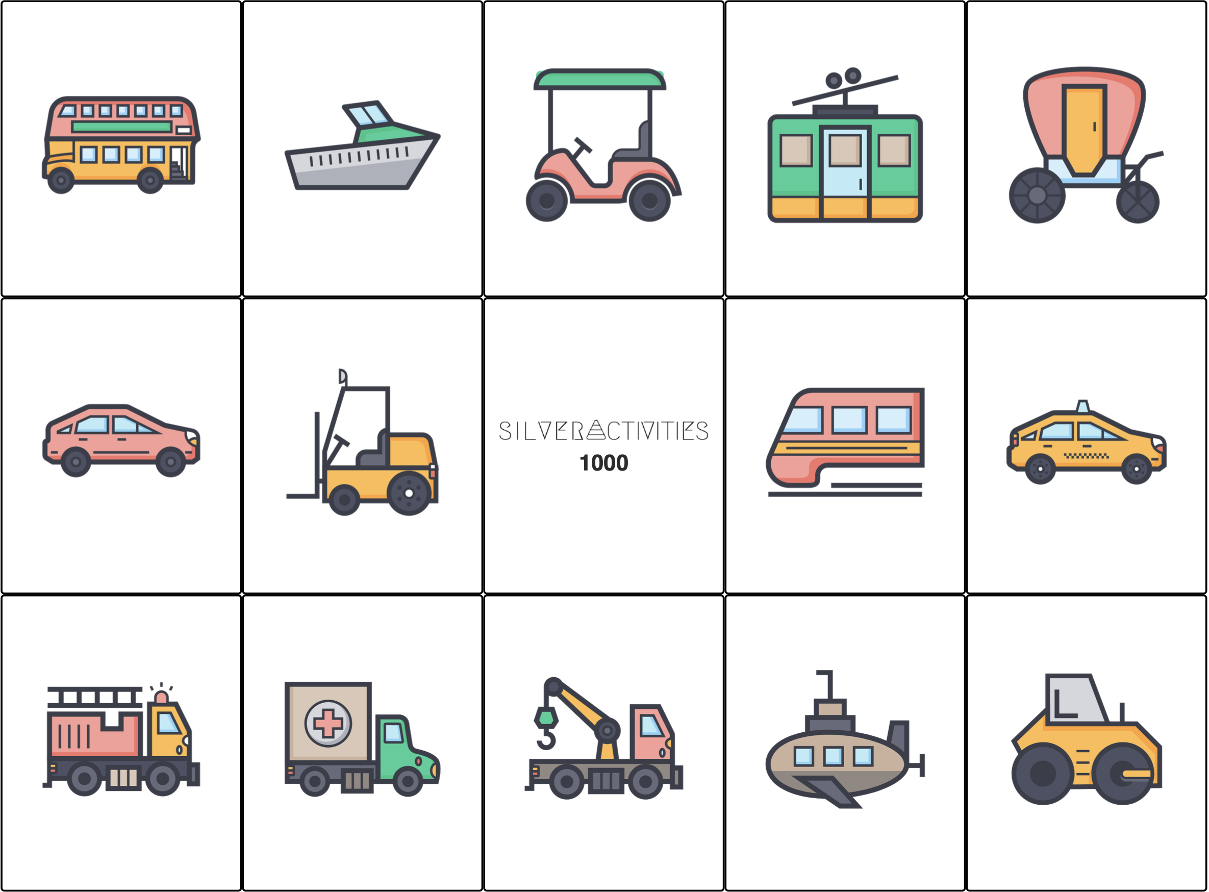 The Transport Bingo card