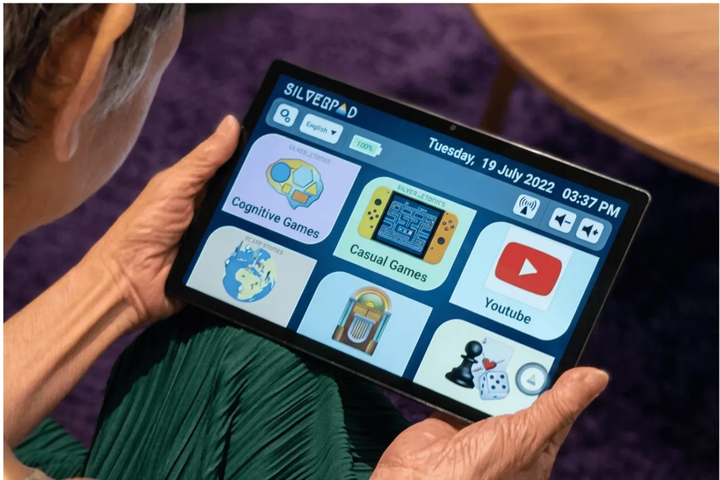 SilverPad in use in a care setting