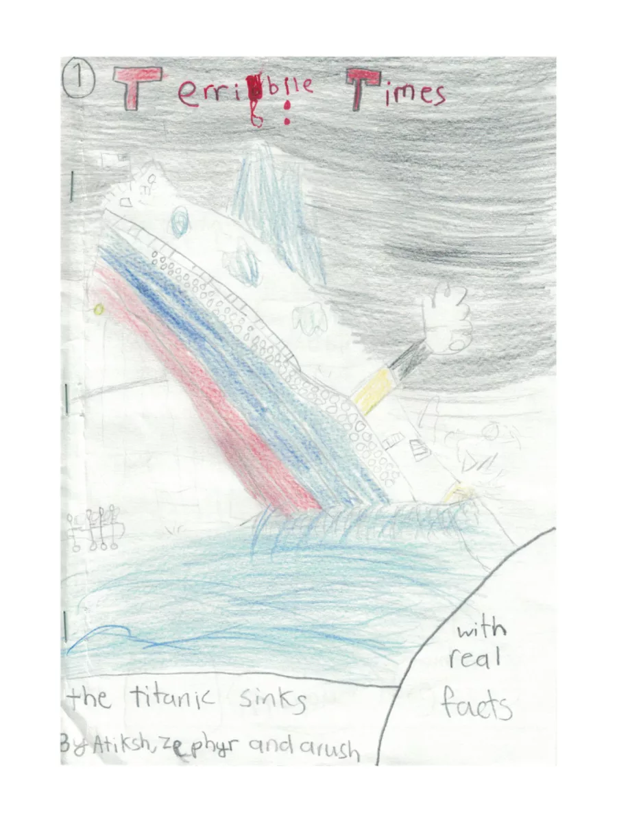 Hand-drawn cover of the story Terrible Times